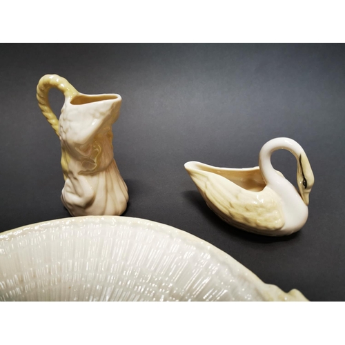 158 - Four pieces of modern Belleek.