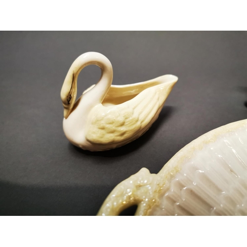 158 - Four pieces of modern Belleek.