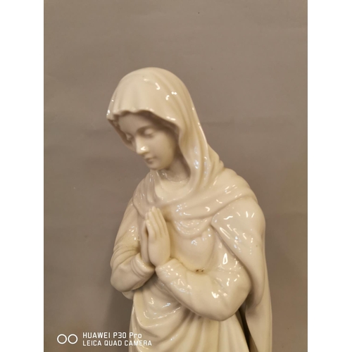 169 - Ceramic figure of the Virgin Mary {46 cm H}.