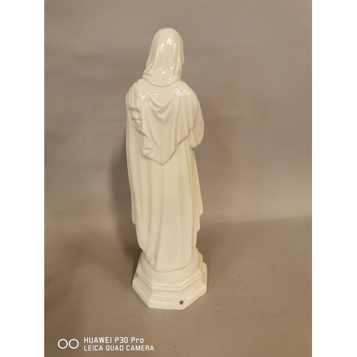 169 - Ceramic figure of the Virgin Mary {46 cm H}.