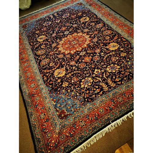 173 - Hand knotted Persian carpet square {387 cm L x 280 cm W}