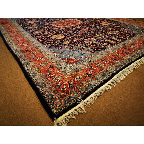 173 - Hand knotted Persian carpet square {387 cm L x 280 cm W}