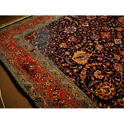 173 - Hand knotted Persian carpet square {387 cm L x 280 cm W}