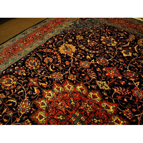173 - Hand knotted Persian carpet square {387 cm L x 280 cm W}