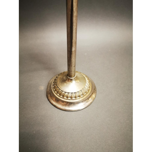 235 - Good quality Mid-century chrome stick stand {96 cm H x 28 Dia.}.