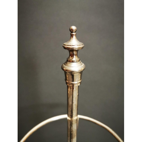 235 - Good quality Mid-century chrome stick stand {96 cm H x 28 Dia.}.