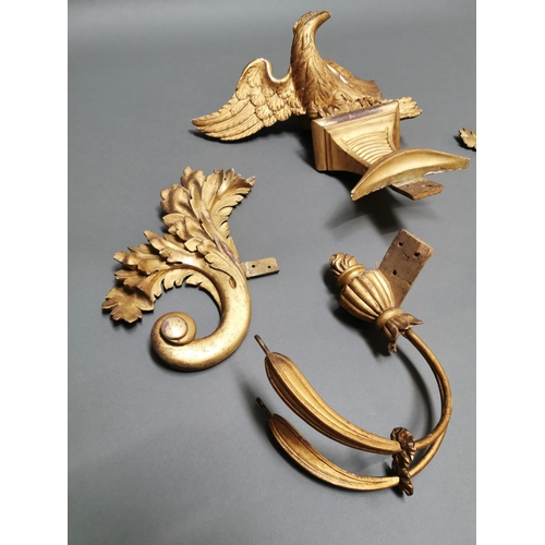 304 - Good quality set of 19th C. gilt wood and gesso mirror furniture.