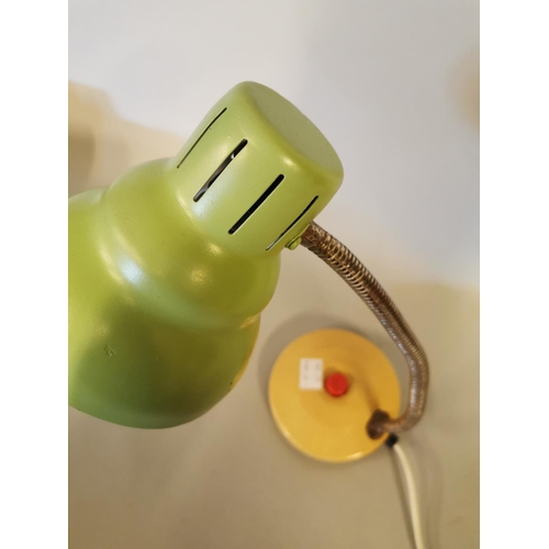 332 - Retro metal desk lamp {40 cm H x 19 cm W x 12 cm D}.
