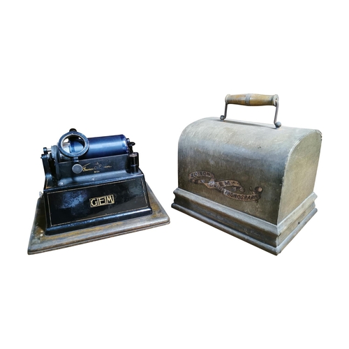 396 - Edwardian Edison Gem phonograph.