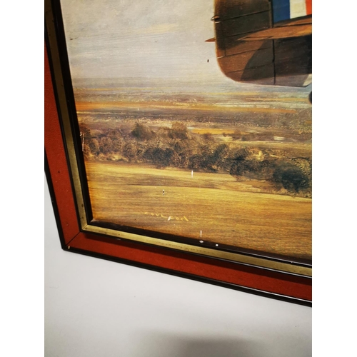 73 - Framed print - Into Battle by Coulson {59 cm H x 88 cm L}.