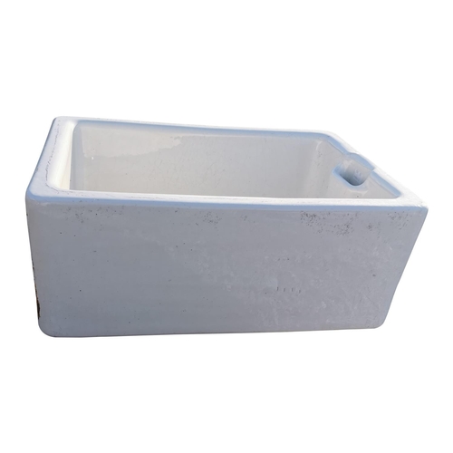 443 - Early 20th C. Belfast sink {26 cm H x 61 cm W x 41 cm D}.