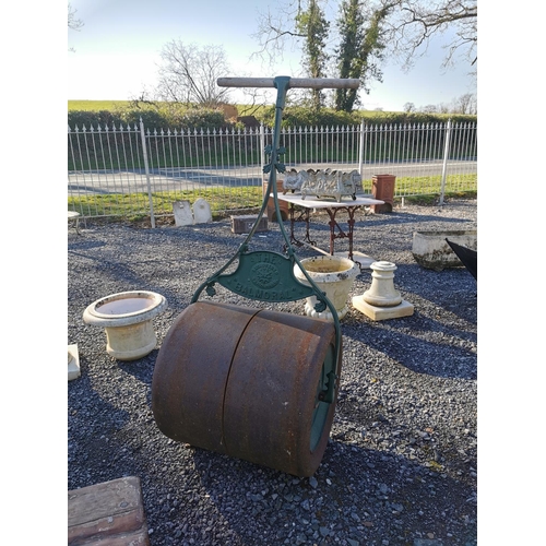 453 - Early 20th C. Balmoral garden roller {154 cm H x 65 cm W x 65 cm D}.