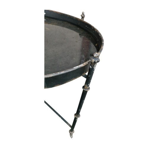 472A - Unusual metal planter {79 cm H x 86 cm Dia.}.