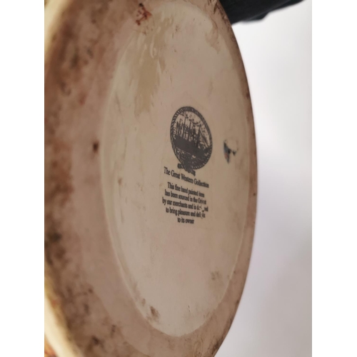 107 - Ceramic vase in the Cantonese style. { 56cm H X 30cm Dia }.