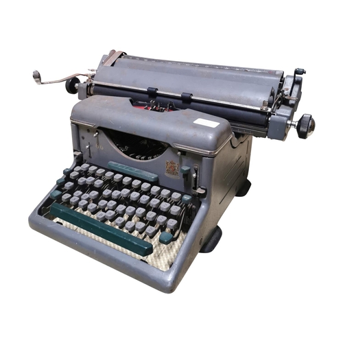 7 - 1950's imperial typewriter {30cm H x 53Cm W x 49cm D}