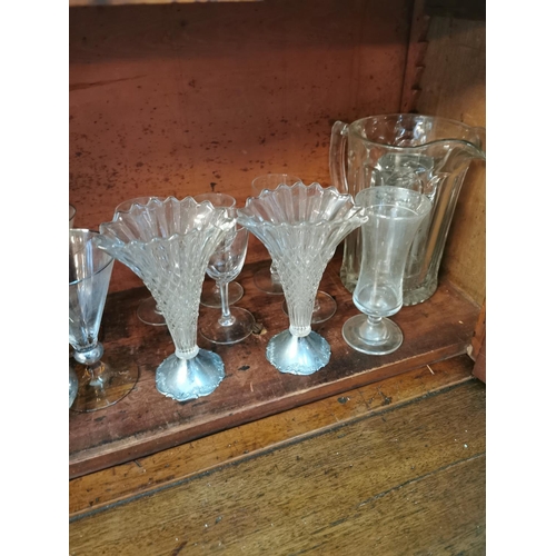 90 - Large collection of miscellaneous wine glasses and others.