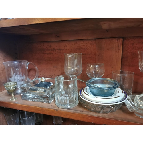 90 - Large collection of miscellaneous wine glasses and others.