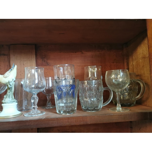 90 - Large collection of miscellaneous wine glasses and others.