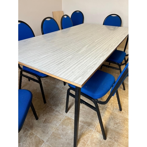 594 - Canteen table {182 cm W x 79 cm H x 92 cm D}