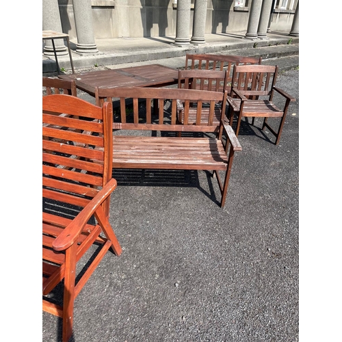 23 - Large collection of garden furniture.