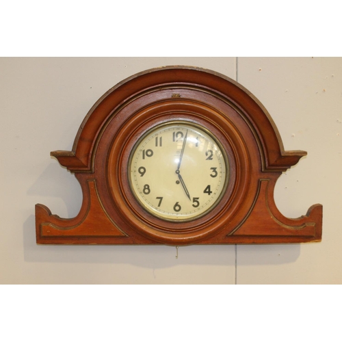 153 - Mantle clock {54 cm H x 90 cm W}.