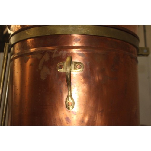 234 - Large copper still {210 cm H x 170 cm W x 90 cm D}.