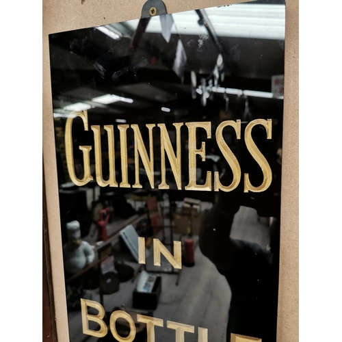27 - Guinness in Bottle slate advertising sign {51 cm H x 28 cm W}.