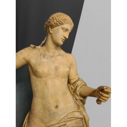 157 - SOLD A200922. Rare 19th. C. plaster statue of Venus of Arles casted from the original marble statue ... 