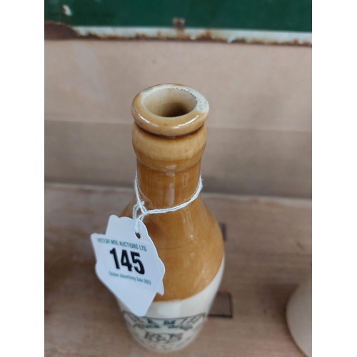 145 - Beamish of Bandon stoneware Ginger beer bottle. {21 cm H x 7 cm Dia}