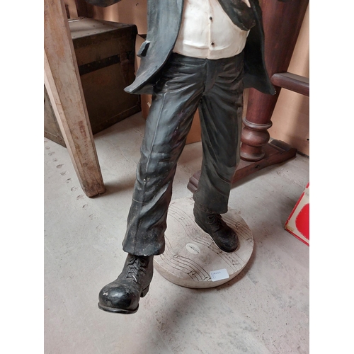 179a - Blues Brother figure. { 73 cm H x 31 cm Dia}