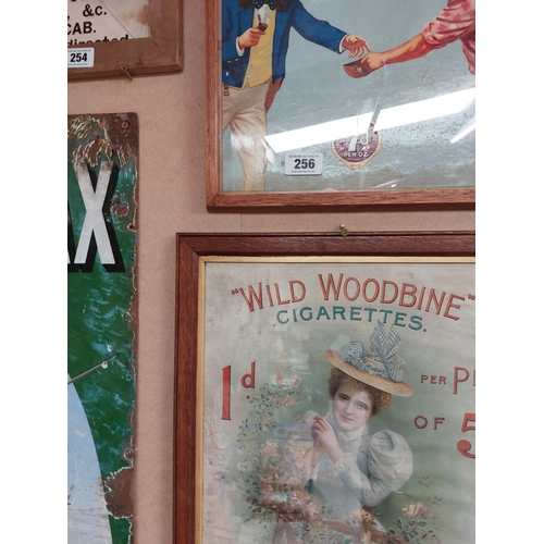 258 - Rare Wild Woodbine Cigarettes W.S. & H.O. Wills Ltd pictorial framed advertising show card {55 cm H ... 