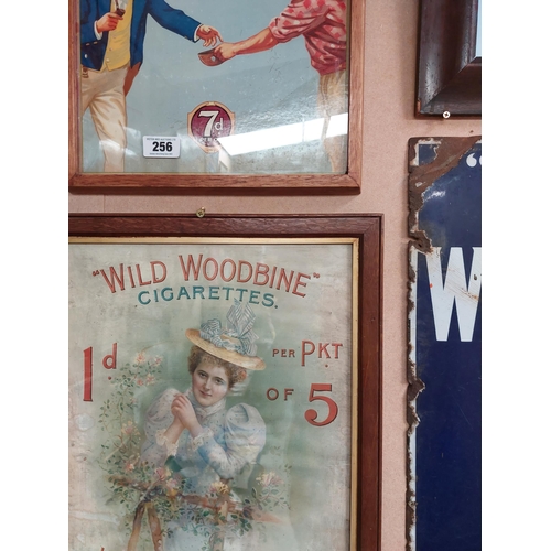 258 - Rare Wild Woodbine Cigarettes W.S. & H.O. Wills Ltd pictorial framed advertising show card {55 cm H ... 