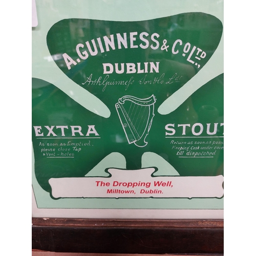 261 - A Guinness & Co Ltd Dublin Shamrock framed print - The Dropping Well Milltown Dublin. {33 cm H x 35 ... 