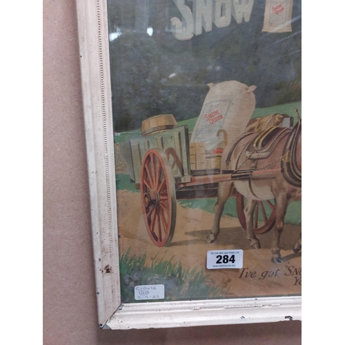 284 - Buchanan's Snow Queen Flour I've got Snow Queen You Get Some framed advertising print. {48 cm H x 40... 