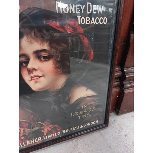 287a - Gallaghers Rich Dark Honeydew framed advertising print. { 75 cm H x 56 cm W}