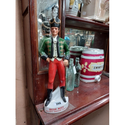 299 - Irish Mist - Irish Legendary Liqueur Brigadier ceramic advertising figure {49 cm H}.