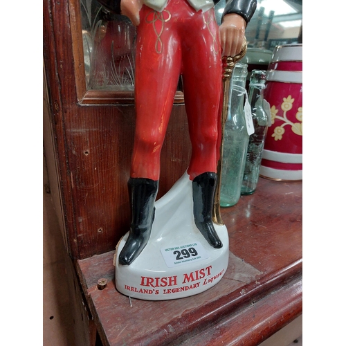 299 - Irish Mist - Irish Legendary Liqueur Brigadier ceramic advertising figure {49 cm H}.