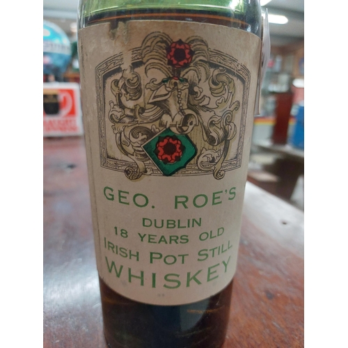 308 - George Roe Irish Whiskey 18 Years Old Distilled { 29cm H }.