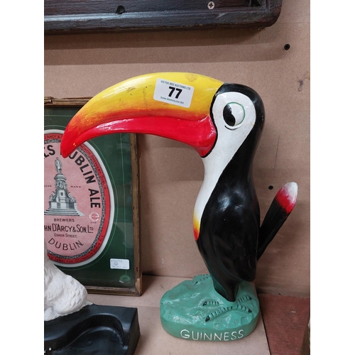 77 - Guinness Toucan advertising figure {43 cm H x 35 cm W}.