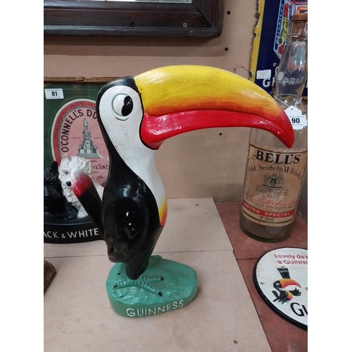 77 - Guinness Toucan advertising figure {43 cm H x 35 cm W}.