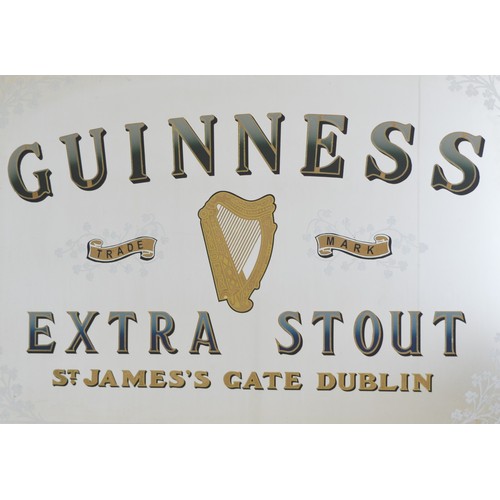 284a - Guinness Extra Stout St. James's Gate Dublin framed advertising mirror  { 84cm H X 114cm W ].