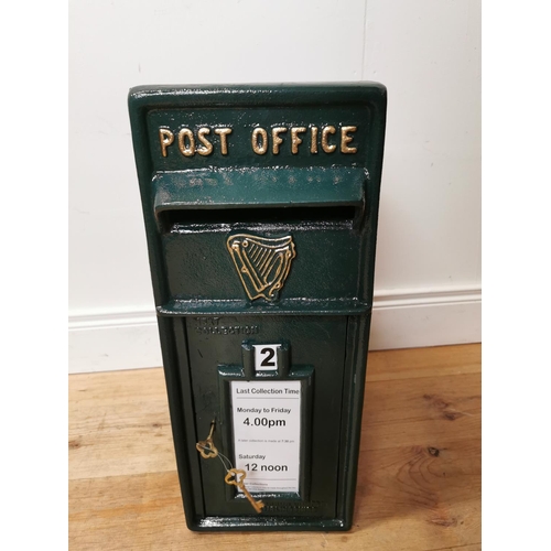 1079 - Cast iron Irish post box { 57cm H X 24cm W X 36cm D }