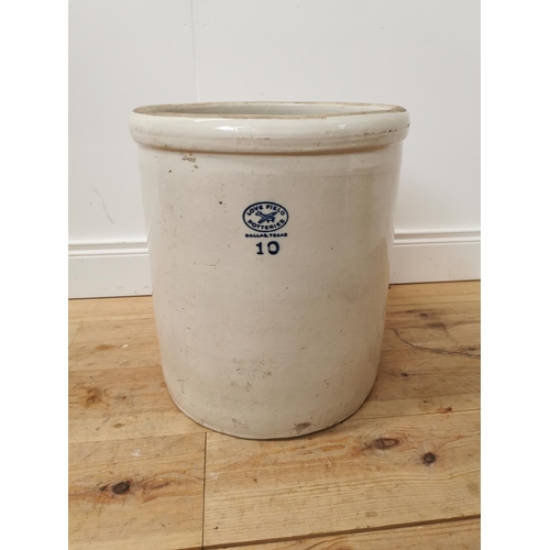 22 - Early 20th. C. Love Fields Potteries stoneware jar {47cm H X 40cm Dia }.
