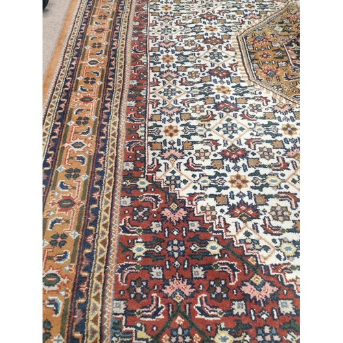 226 - Tabriz hand knotted 100% wool carpet {345cm L x 255cm W}