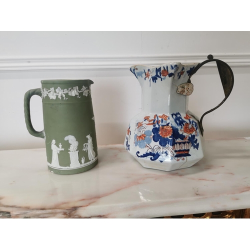 278 - Wedgwood ceramic jug and Mason's ceramic jug { 25cm H X 24cm W X 20cm D & 21cm H X 16cm W X 12cm D }... 