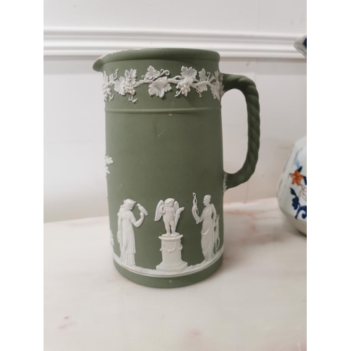 278 - Wedgwood ceramic jug and Mason's ceramic jug { 25cm H X 24cm W X 20cm D & 21cm H X 16cm W X 12cm D }... 