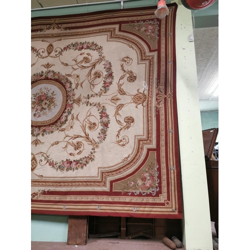 315 - Good quality 19th. C. Aubusson taspestry/rug { 290cm H X 370cm W }.