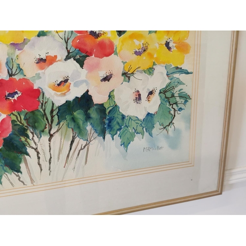 363 - Still Life framed water colour {79 cm H x 97 cm W}.