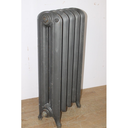 477 - 19th. C. cast iron radiator { 81cm H X 41cm W }.