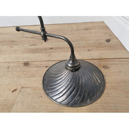 518 - Vintage two branch hanging light { 102cm H X 128cm W X 31cm D }.